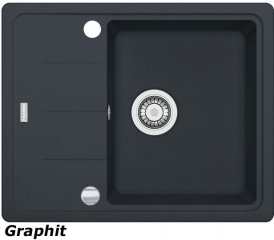 Franke Basis BFG 611-62 Fragranit DuraKleen Plus Farbe Graphit, 114.0301.332