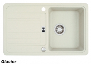 Franke Euroform EFG 614-78 Fragranit DuraKleen Plus, Siebkorb Stopfen, Farbe Glacier, 114.0016.124