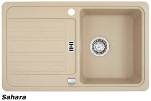 Franke Euroform EFG 614-78 Fragranit DuraKleen Plus, Siebkorb Stopfen, Farbe Sahara, 114.0016.120