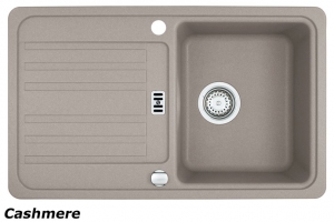 Franke Euroform EFG 614-78 Fragranit DuraKleen Plus, Siebkorb Excenter, Farbe Cashmere, 114.0302.738