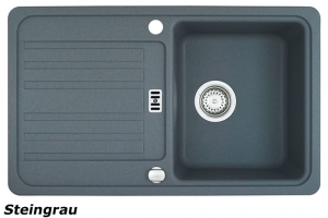 Franke Euroform EFG 614-78 Fragranit DuraKleen Plus, Siebkorb Excenter, Farbe Steingrau, 114.0028.309