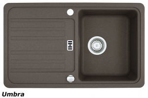 Franke Euroform EFG 614-78 Fragranit DuraKleen Plus, Siebkorb Stopfen, Farbe Umbra, 114.0302.739