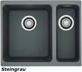 Franke Kubus KBG 160 Fragranit DuraKleen Plus Farbe Steingrau, 125.0023.793