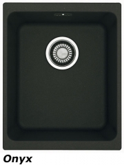 Franke Kubus KBG 110-34 Fragranit DuraKleen Plus Farbe Onyx, 125.0176.637