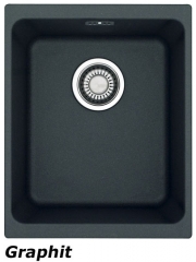 Franke Kubus KBG 110-34 Fragranit DuraKleen Plus Farbe Graphit, 125.0023.833