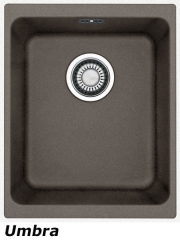 Franke Kubus KBG 110-34 Fragranit DuraKleen Plus Farbe Umbra, 125.0302.780