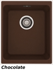 Franke Kubus KBG 110-34 Fragranit DuraKleen Plus Farbe Chocolate, 125.0176.647