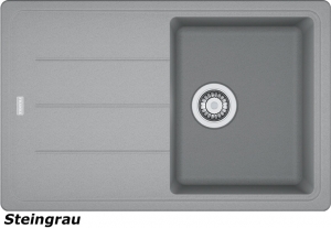 Franke Basis BFG 611 Fragranit DuraKleen Plus Farbe Steingrau, 114.0256.612