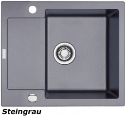 Franke Maris MRG 611-62 Fragranit DuraKleen Plus Farbe Steingrau, 114.0253.324