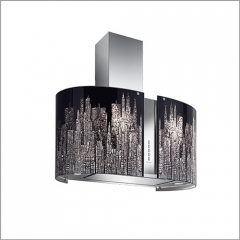 Falmec Manhattan, Mirabilia, LED, Edelstahl, 85 cm, Maxi-Inselhaube, mit 5 Jahren Garantie