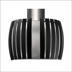 Falmec Prestige, Design+, Edelstahl/Schwarz, 65 cm, Wandhaube, mit 5 Jahren Garantie