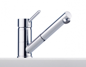 Franke Sinta Einhebelmischer Zugauslauf, Chrom, 115.0297.486