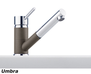 Franke Sinta Einhebelmischer Zugauslauf Niederdruck, Bi-Color Chrom/Umbra, 115.0303.612