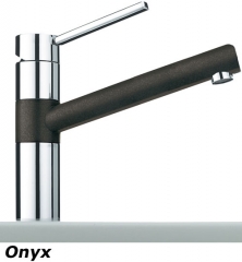 Franke BAT 340 Einhebelmischer Festauslauf, Farbe Chrom/Onyx, 115.0175.787