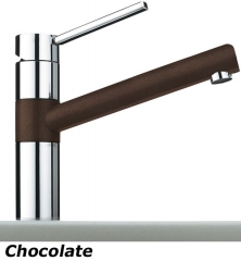 Franke BAT 340 Einhebelmischer Festauslauf, Farbe Chrom/Chocolate, 115.0175.788