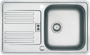 Franke Euroform EFX 214-78 Edelstahl, SlimTop Flachrand, Stopfenventil 127.0259.715