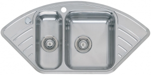 Reginox Empire R 15, als Auflagesple einbaubar, Becken rechts