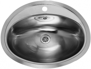 Reginox Pacific, Innenseite poliert, als Auflagewaschtisch und flchenbndiger Waschtisch einbaubar