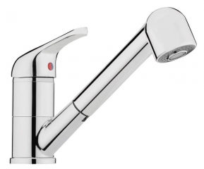 Reginox Amazon Einhebelmischer mit Schlauchbrause, Hochdruck, Chrom