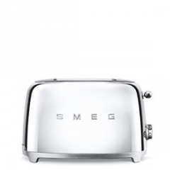 SMEG TSF01SSEU Toaster, 2 Scheiben, Farbe Chrom