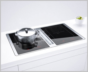 Gutmann Abajo 23 ML 925 A II Extern Muldenlfter mit 2 Induktionskochfeldern 92,5 cm, Edelstahl, ohne Motor, 23ML925AII. Mit 5 Jahren Garantie!