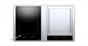 Gutmann Abajo 23 ML 925 B IT Intern Muldenlfter mit Induktions- und Teppan Yaki-Kochfeld 92,5 cm, Edelstahl, mit Motor, 23ML925BIT. Mit 5 Jahren Garantie!