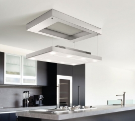 Gutmann Planea 09 EM C Umluft Deckenhaube, Edelstahl/Glas 120 cm, mit Motor, 09EM1200C. Mit 5 Jahren Garantie!