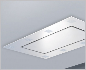 Gutmann Sombra II 68 EM A Extern Deckenhaube, Edelstahl/Glas 120 cm, mit LED-Beleuchtung, ohne Motor, 68EM1200A. Mit 5 Jahren Garantie!