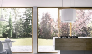 berbel Deckenlifthaube Skyline Round BDL 60 SKR wei mit Liftfunktion, EC-Motor, mit 5 Jahren Garantie