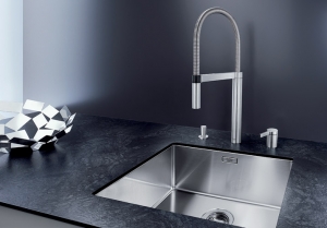 Blancoculina-S Duo Edelstahl seidenmatt Hochdruck, 519784