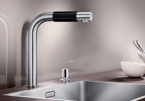 Blancosaga Edelstahl geb�rstet, Hochdruck, Festauslauf, 519446