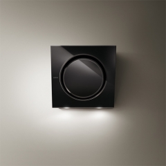 Elica Mini Om BL/F/55 Wandhaube, schwarzes Glas, 61614583A. Mit 5 Jahren Garantie!