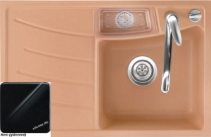 Systemceram KeraDomo VEGA 78 F in Nero (glnzend), mit 5 Jahren Garantie