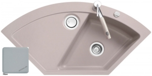 Systemceram KeraDomo MERA ECK, Farbe Titan, mit 5 Jahren Garantie