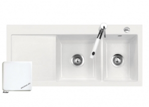 Systemceram KeraDomo MERA DOUBLE, Farbe Polar, mit 5 Jahren Garantie