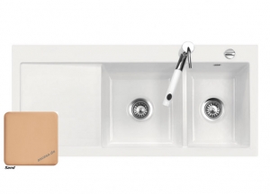 Systemceram KeraDomo MERA DOUBLE, Farbe Sand, mit 5 Jahren Garantie