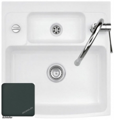 Systemceram KeraDomo CENTRA 60, Farbe Schiefer, mit 5 Jahren Garantie