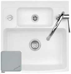 Systemceram KeraDomo CENTRA 60, Farbe Titan, mit 5 Jahren Garantie