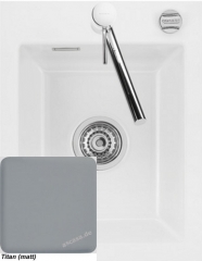 Systemceram KeraDomo MERA 39 F in Titan (matt), mit 5 Jahren Garantie