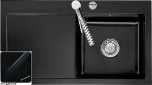 Systemceram KeraDomo MERA 90 in Nero (glnzend), mit 5 Jahren Garantie