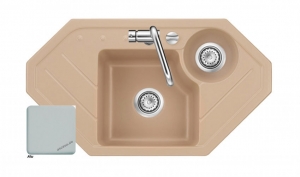 Systemceram KeraDomo SINUS ECK, Farbe Alu, mit 5 Jahren Garantie