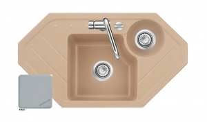 Systemceram KeraDomo SINUS ECK, Farbe Titan, mit 5 Jahren Garantie