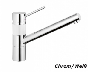 Systemceram KeraDomo SCOPE Einhebelmischer, Hochdruck, Farbe Chrom/Wei