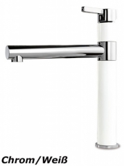 Systemceram KeraDomo SNELLA Einhebelmischer, Hochdruck, Farbe Chrom/Wei�