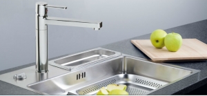 Naber waterstation cubic 600, Flachrand, Set inkl. Armatur, 1041282