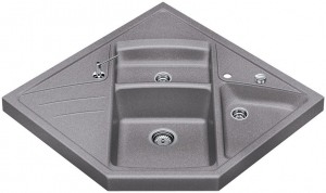 Blancomodus-M 90 Silgranit PuraDur 2, Farbe alumetallic, 513257