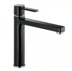 Kludi Zenta 1, Festauslauf, Hochdruck, schwarz, L60914