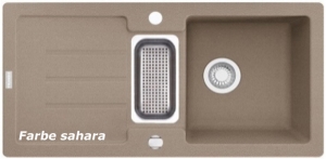 Franke Strata STG 651-86 Fragranit DuraKleen Plus, Siebkorb Excenter, Farbe Sahara, 114.0338.328