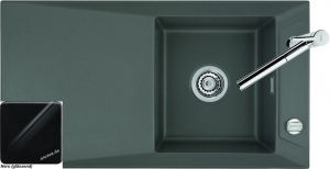 Systemceram KeraDomo SIRO 90 in Nero (glnzend), mit 5 Jahren Garantie