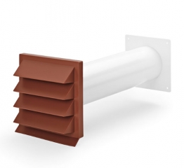 Naber COMPAIR K-Klima-R 100/100 Mauerkasten, braun, 4011080